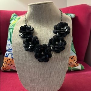 Black Flower Necklace
